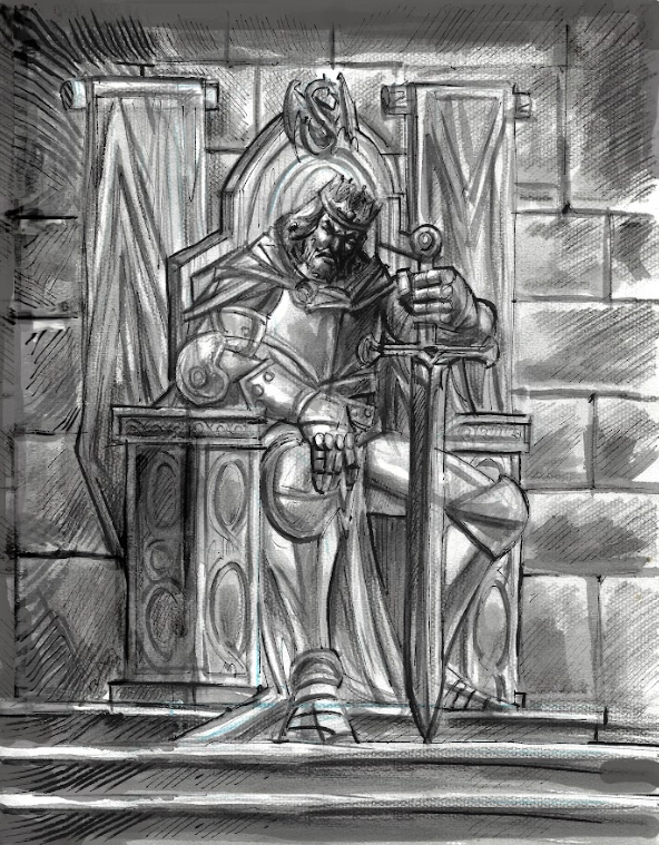 Ilustración de la baraja Mazo caballero